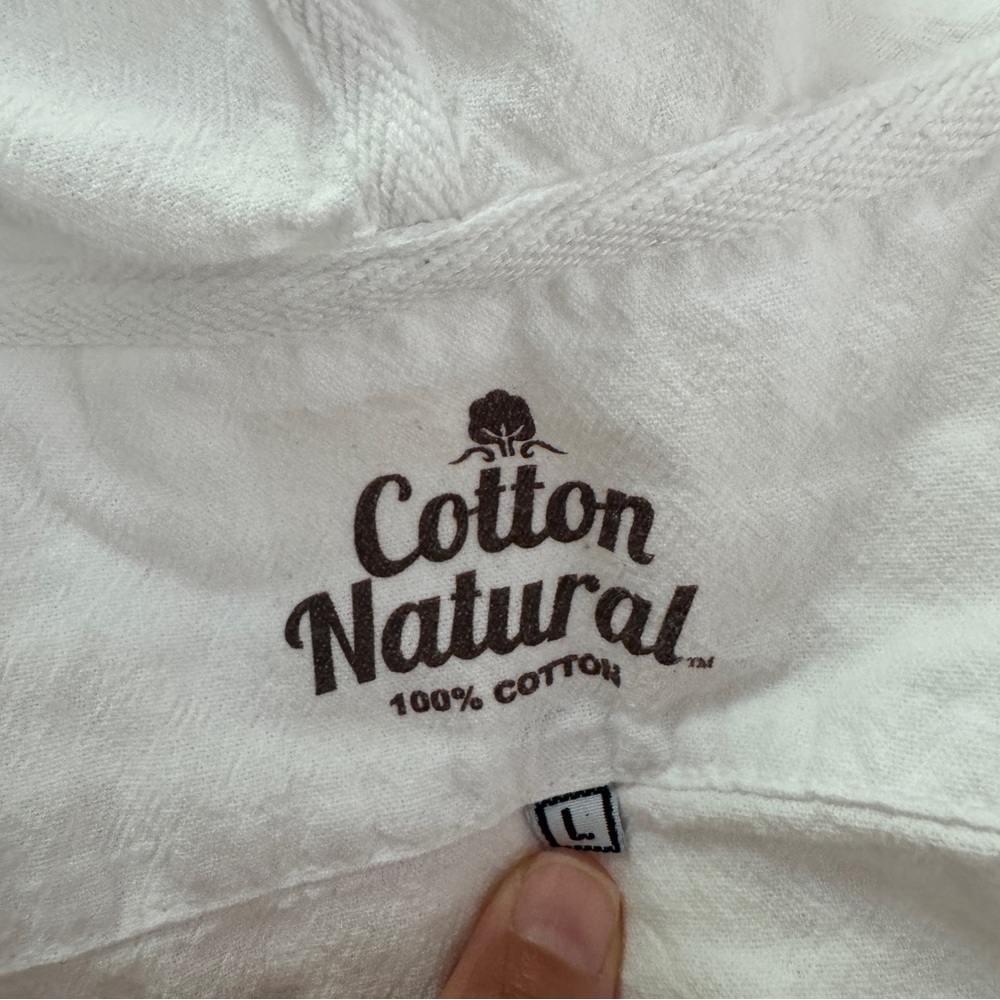 100% Cotton Lightweight Jacket Drawstring Zip - image 4